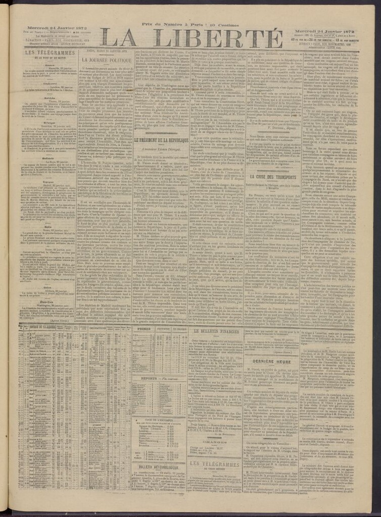 Miniatura de La Liberté del 24 de enero de 1872