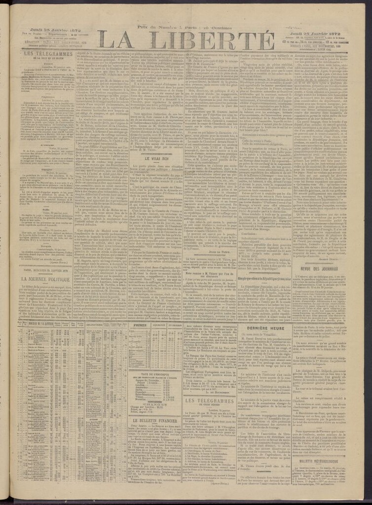 Miniatura de La Liberté del 25 de enero de 1872