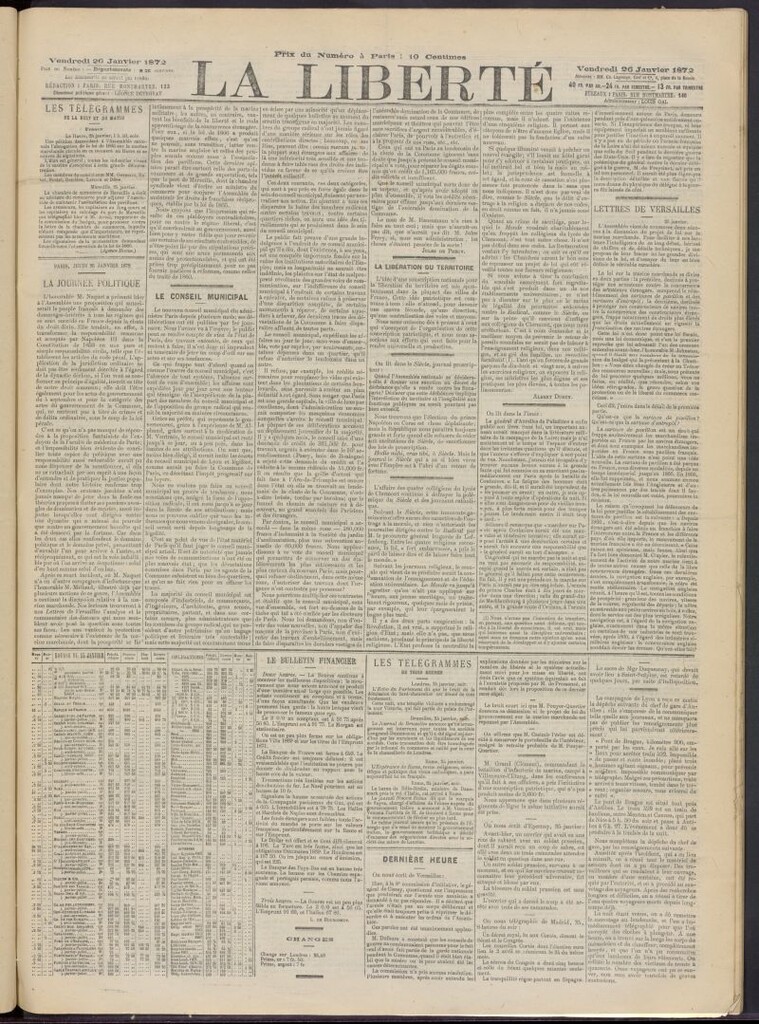 Miniatura de La Liberté del 26 de enero de 1872