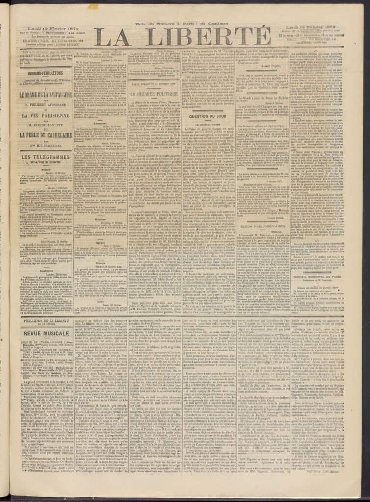 Miniatura de La Liberté del 12 de febrero de 1872