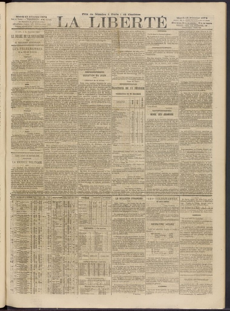 Miniatura de La Liberté del 13 de febrero de 1872