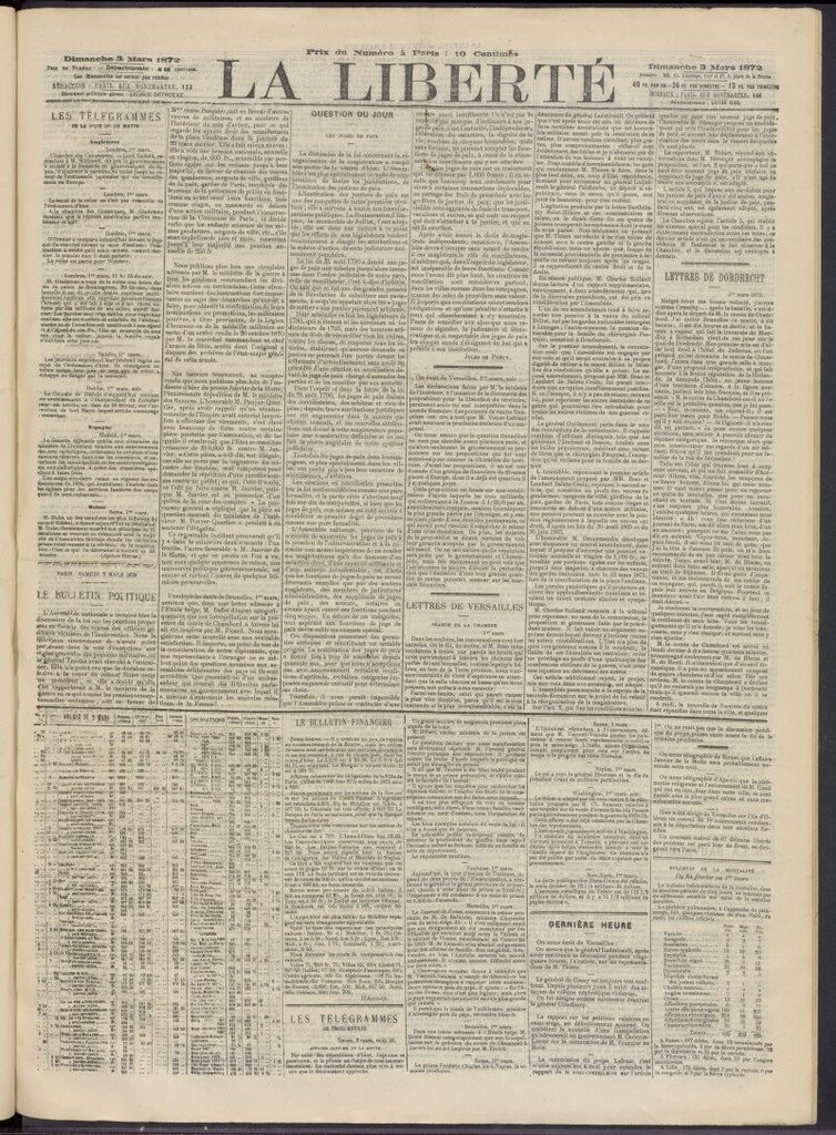 Miniatura de La Liberté del 3 de marzo de 1872
