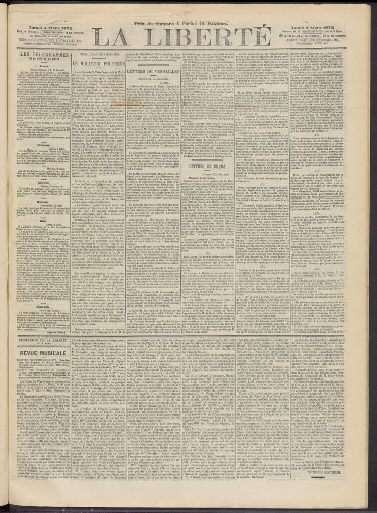 Miniatura de La Liberté del 4 de marzo de 1872