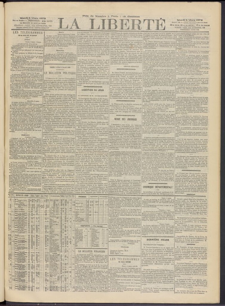 Miniatura de La Liberté del 5 de marzo de 1872