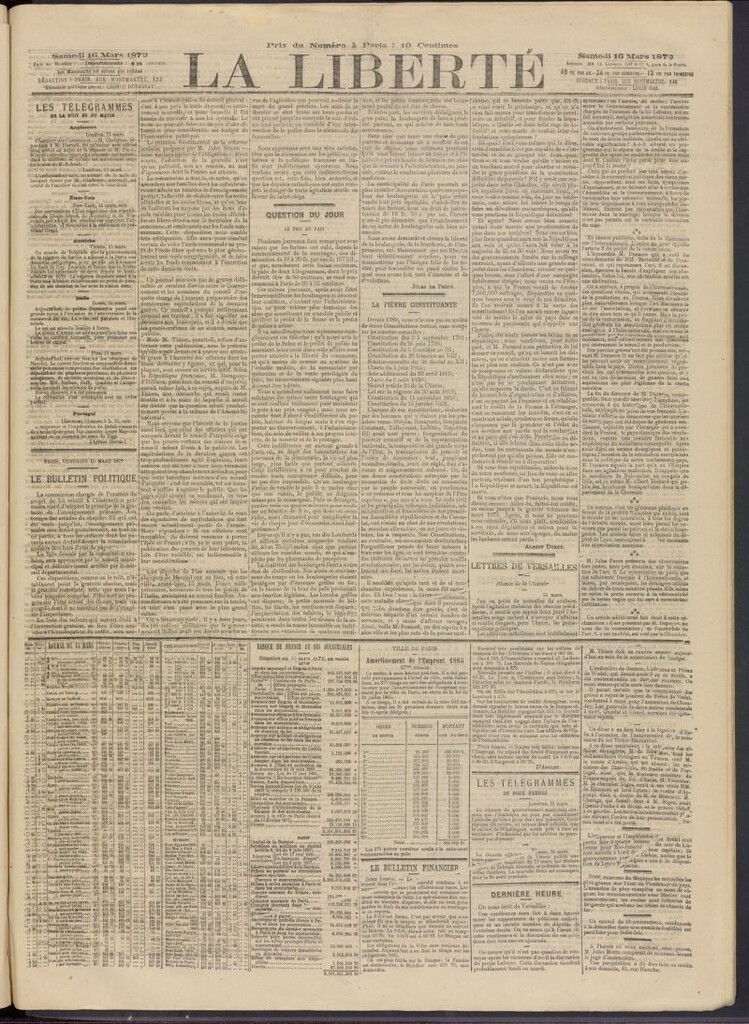 Miniatura de La Liberté del 16 de marzo de 1872