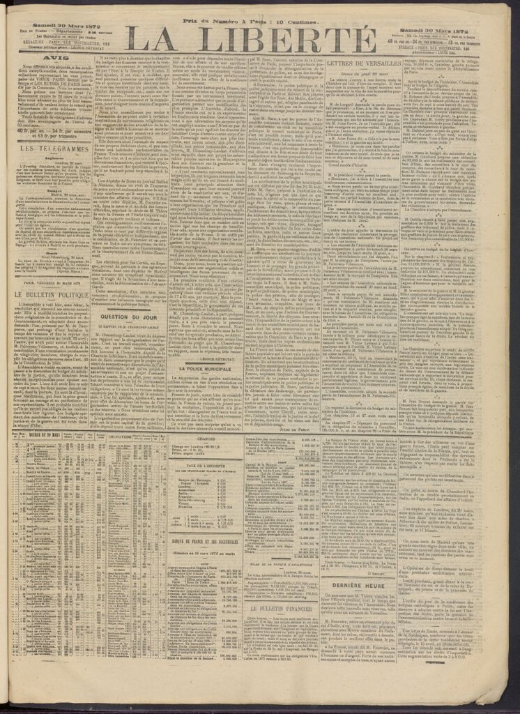 Miniatura de La Liberté del 30 de marzo de 1872