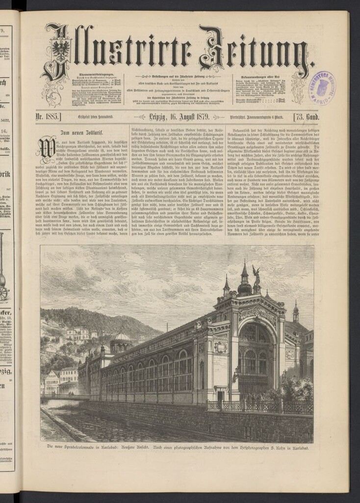 Miniatura de Illustrirte Zeitung del 16 de agosto de 1879, nº 1885
