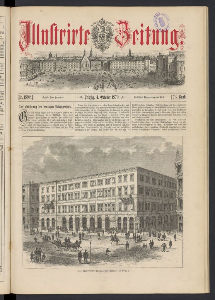 Miniatura de Illustrirte Zeitung del 4 de octubre de 1879, nº 1892