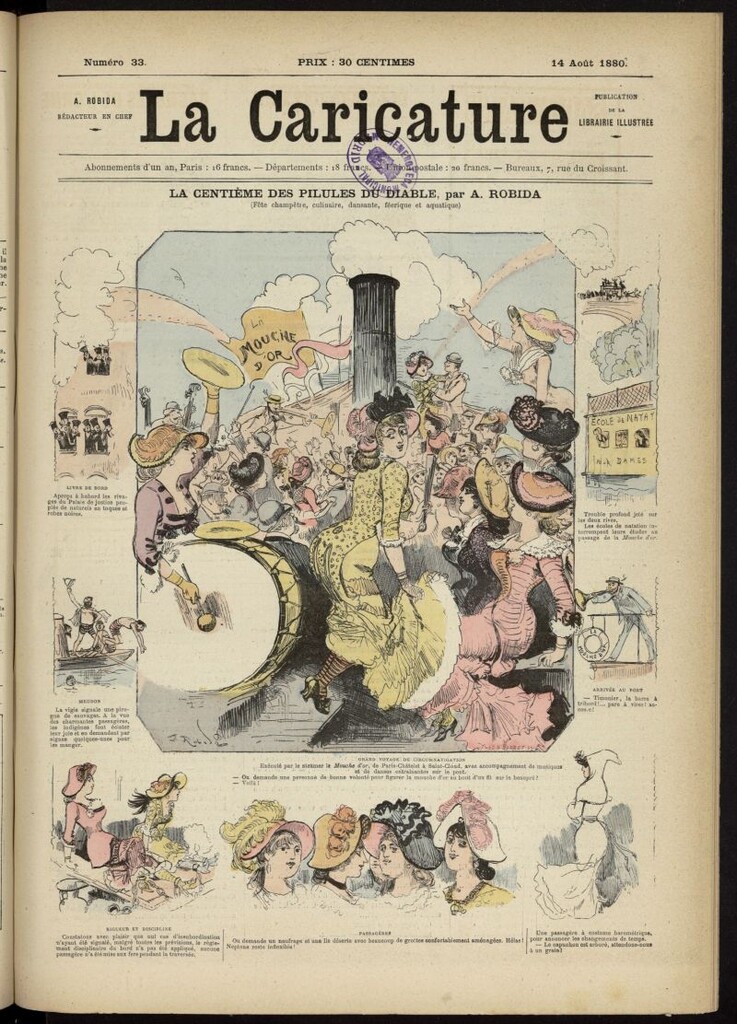 Miniatura de La Caricature del 14 de agosto de 1880, nº 33