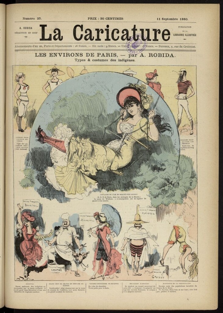 Miniatura de La Caricature del 11 de septiembre de 1880, nº 37