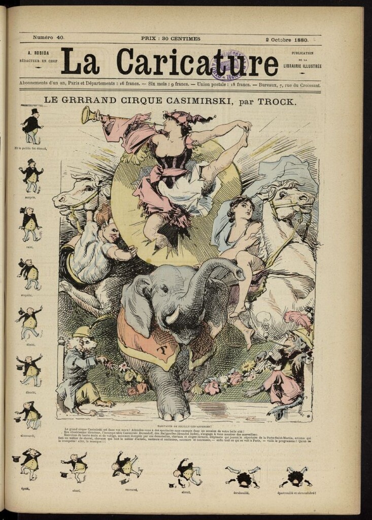 Miniatura de La Caricature del 2 de octubre de 1880, nº 40