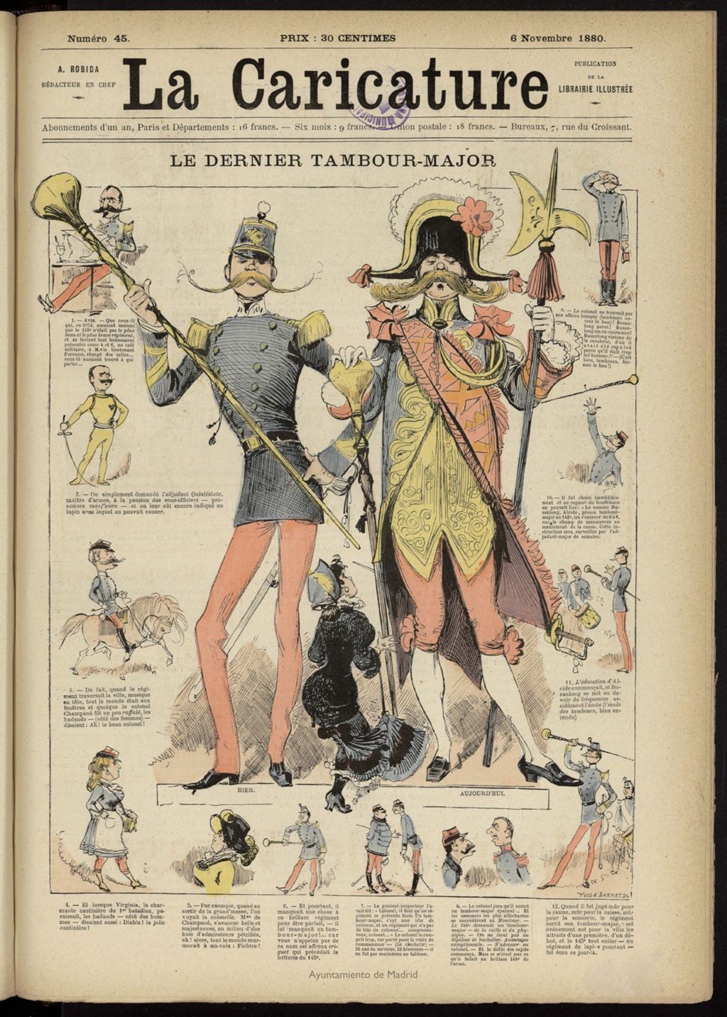 Miniatura de La Caricature del 6 de noviembre de 1880, nº 45