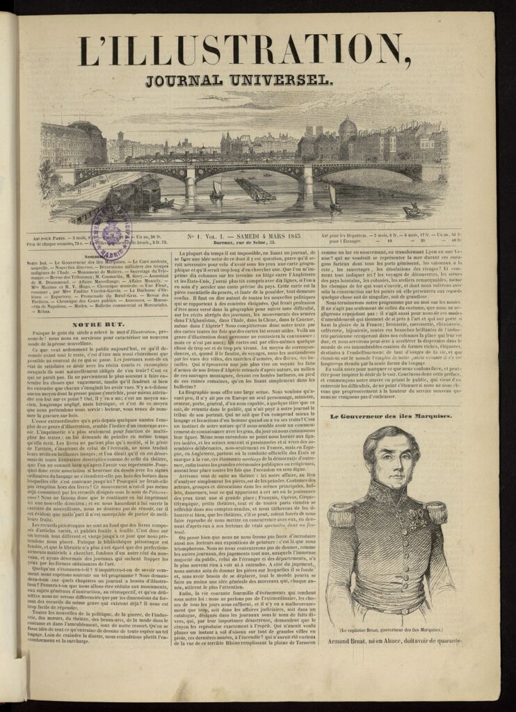 Miniatura de L´Illustration : journal universel del 4 de marzo de 1843, nº 1