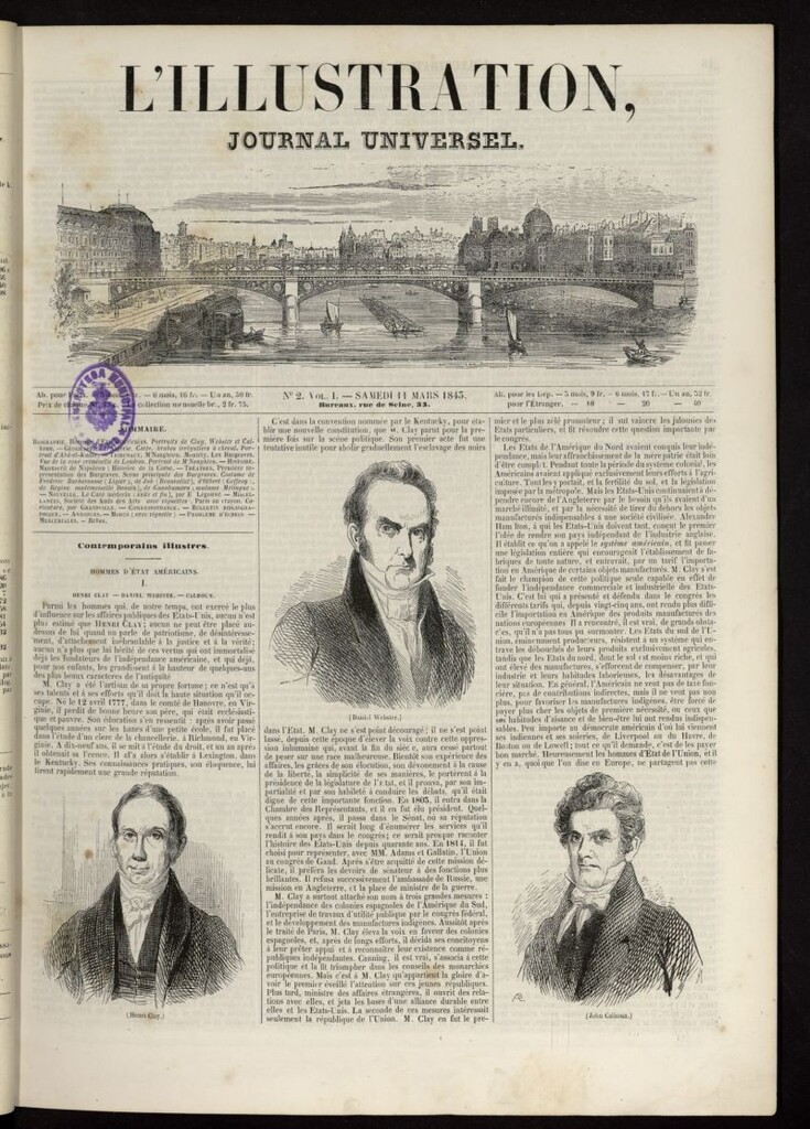 Miniatura de L´Illustration : journal universel del 11 de marzo de 1843, nº 2