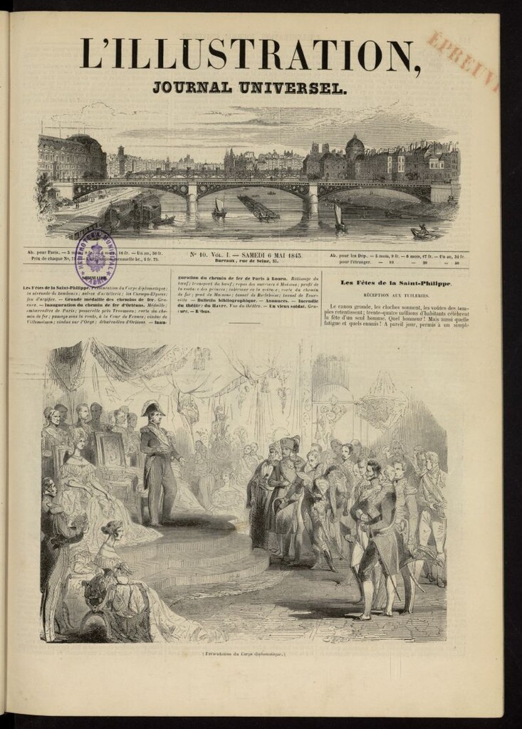 Miniatura de L´Illustration : journal universel del 6 de mayo de 1843, nº 10