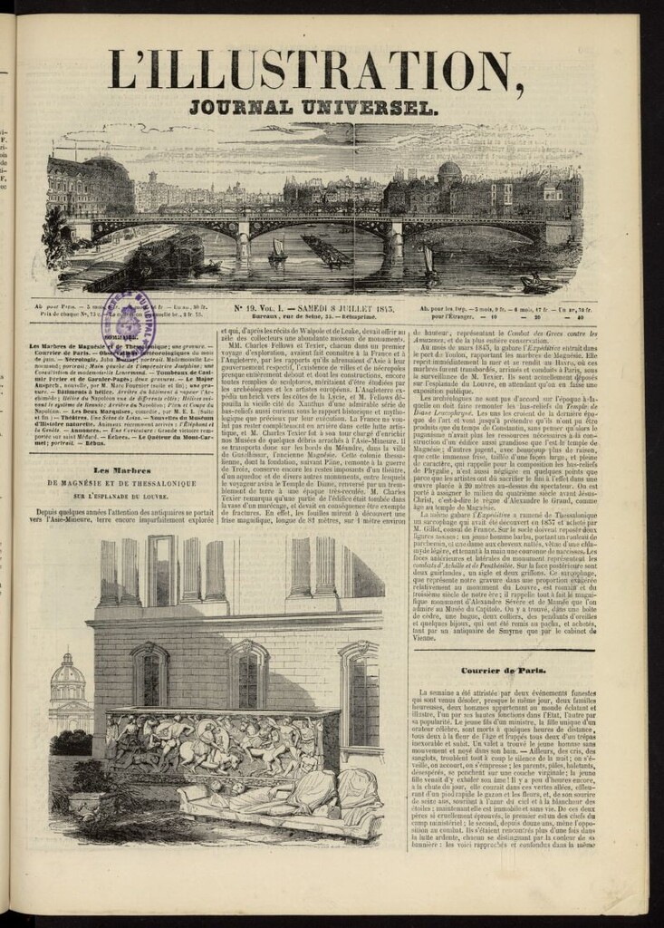 Miniatura de L´Illustration : journal universel del 8 de julio de 1843, nº 19
