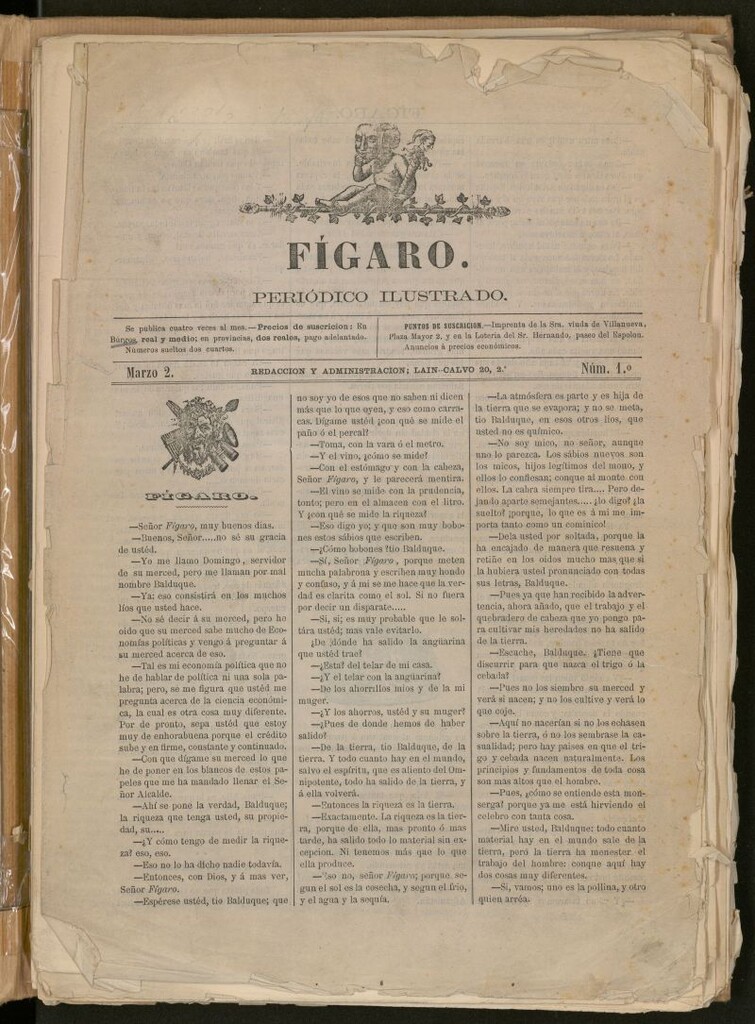 Miniatura de Fígaro: periódico ilustrado