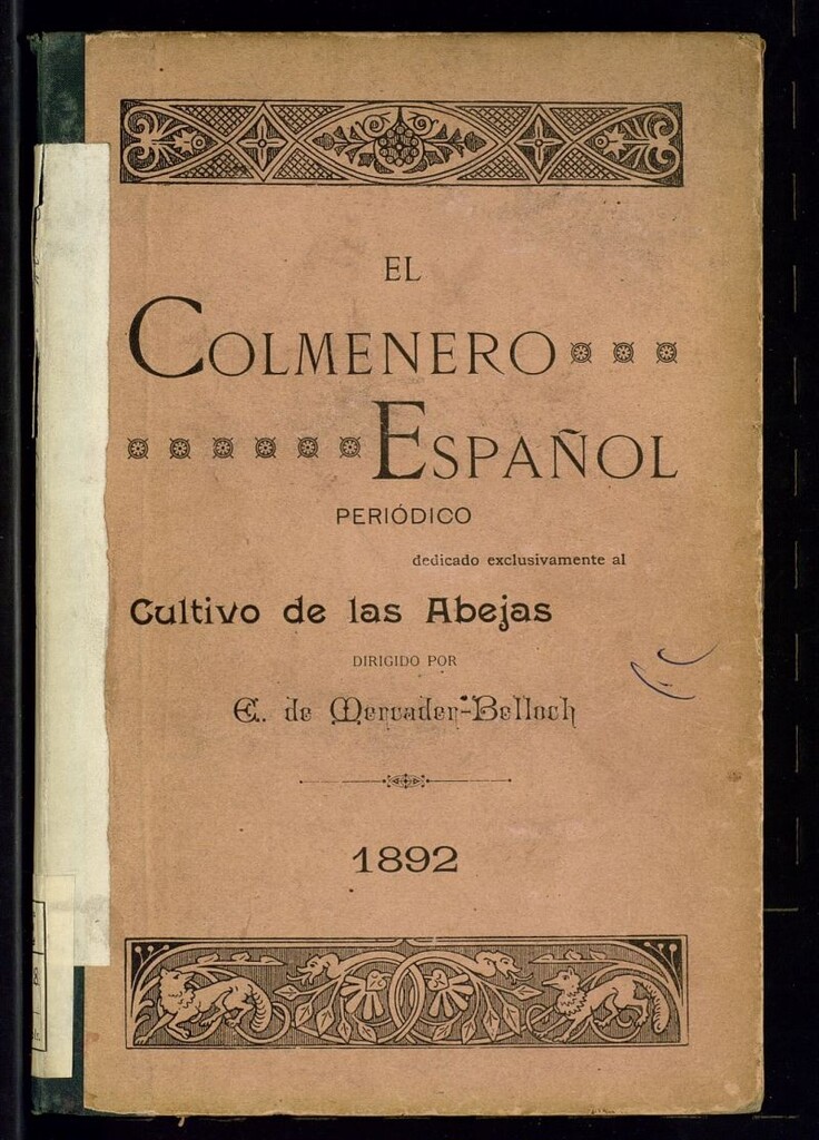 Miniatura de El Colmenero Español : periódico dedicado exclusivamente al cultivo de las abejas