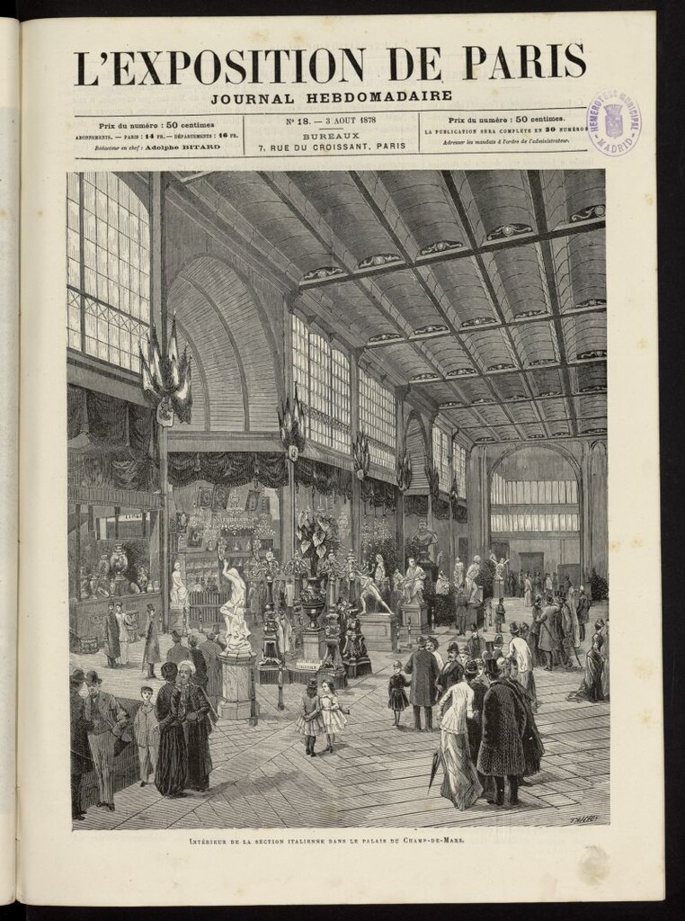 Miniatura de L´Exposition de Paris : journal hebdomadaire del 3 de agosto de 1878, nº 18