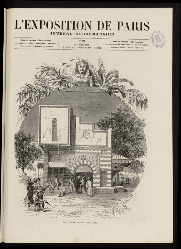 Miniatura de L´Exposition de Paris : journal hebdomadaire del 12 de octubre de 1878, nº 28