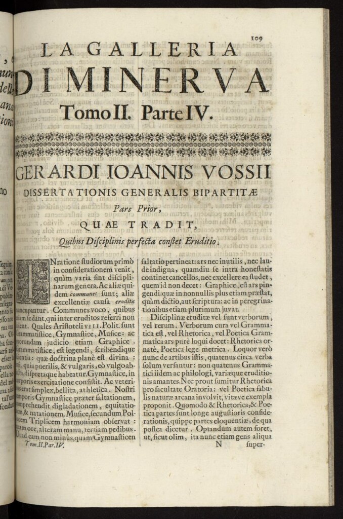 Miniatura de La Galleria di Minerva o Vero Notizie Universali de 1697-98 tomo II, nº 4