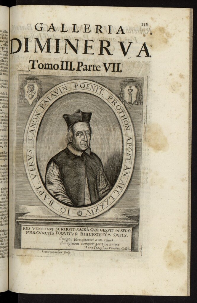 Miniatura de La Galleria di Minerva o Vero Notizie Universali de 1699-1700 tomo III, nº 7