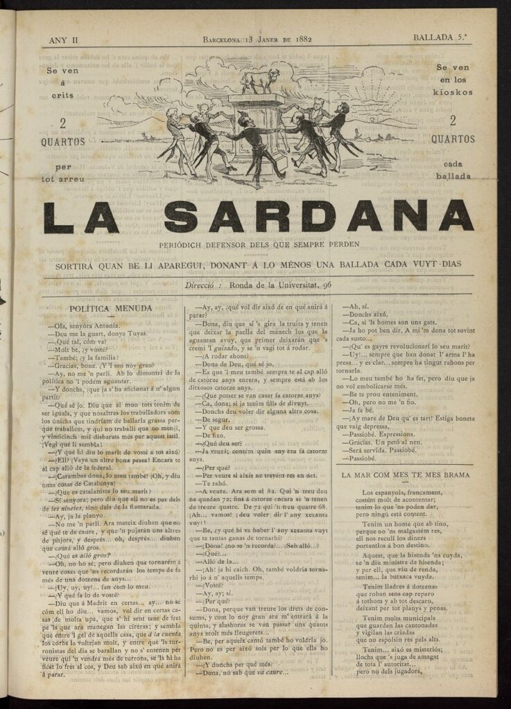 Miniatura de La Sardana del 13 de enero de 1882, nº 5
