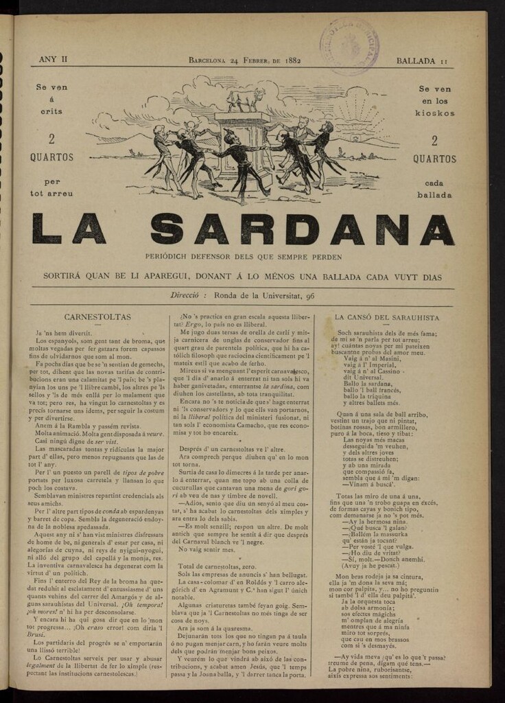 Miniatura de La Sardana del 24 de febrero de 1882, nº 11