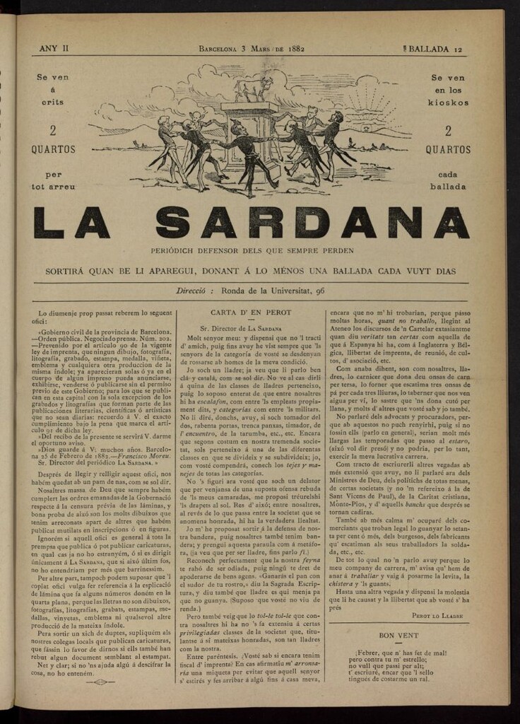 Miniatura de La Sardana del 3 de marzo de 1882, nº 12