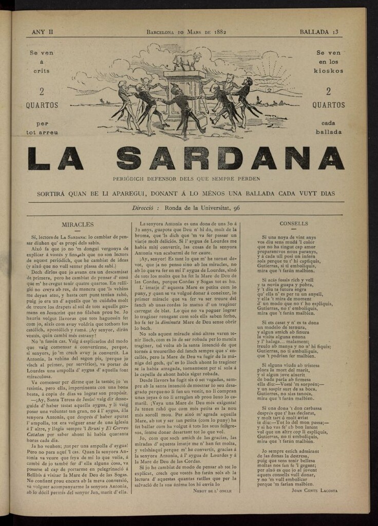 Miniatura de La Sardana del 10 de marzo de 1882, nº 13