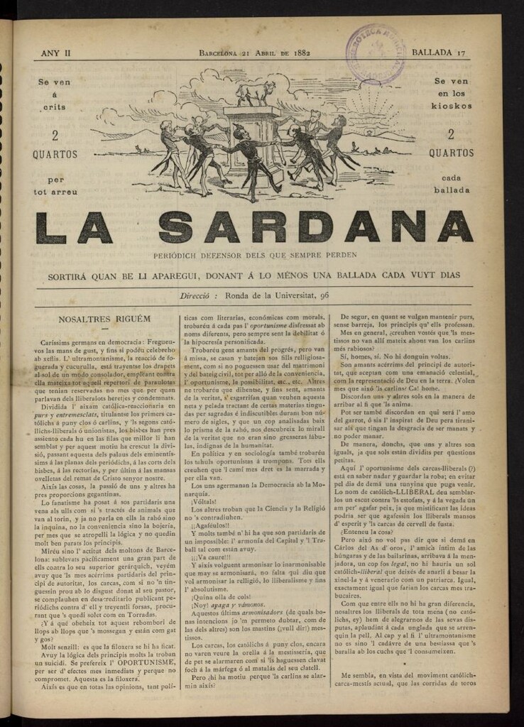 Miniatura de La Sardana del 21 de abril de 1882, nº 17