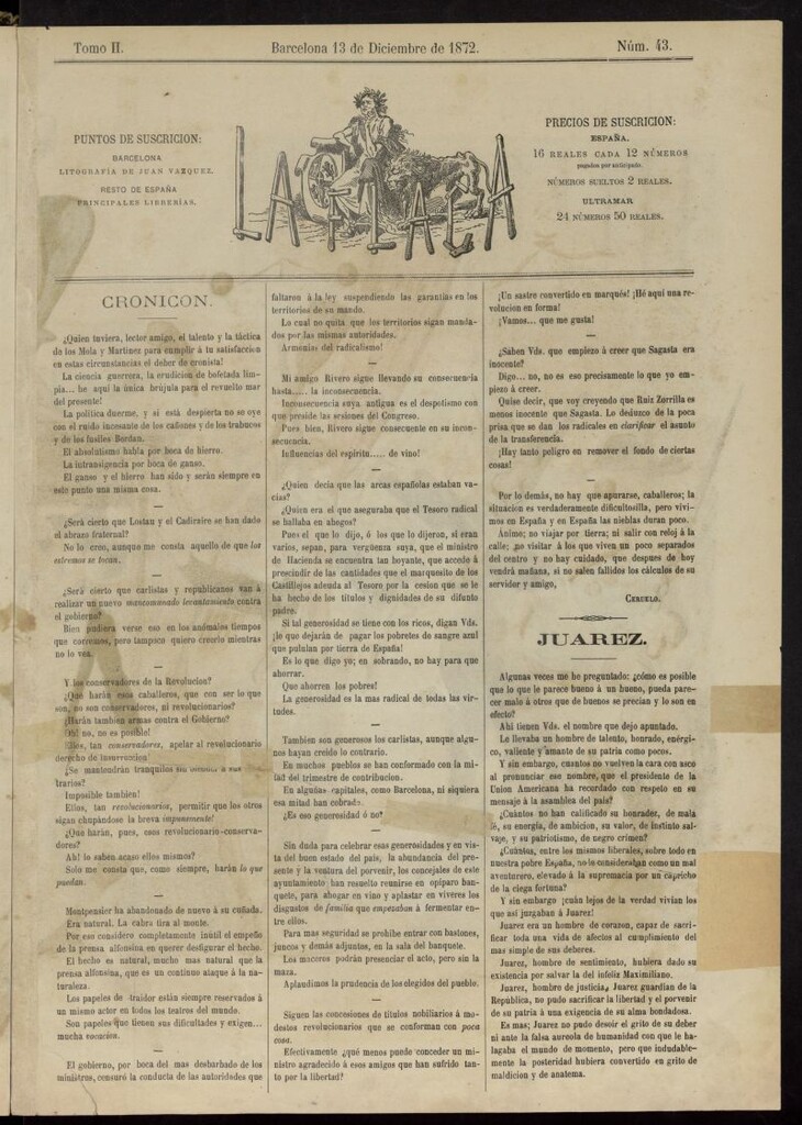 Miniatura de La Carcajada del 13 de diciembre de 18712, nº 43