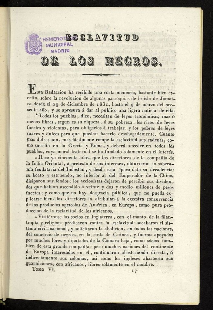 Miniatura de Cartas Españolas del 2 de agosto de 1832, cuaderno 63