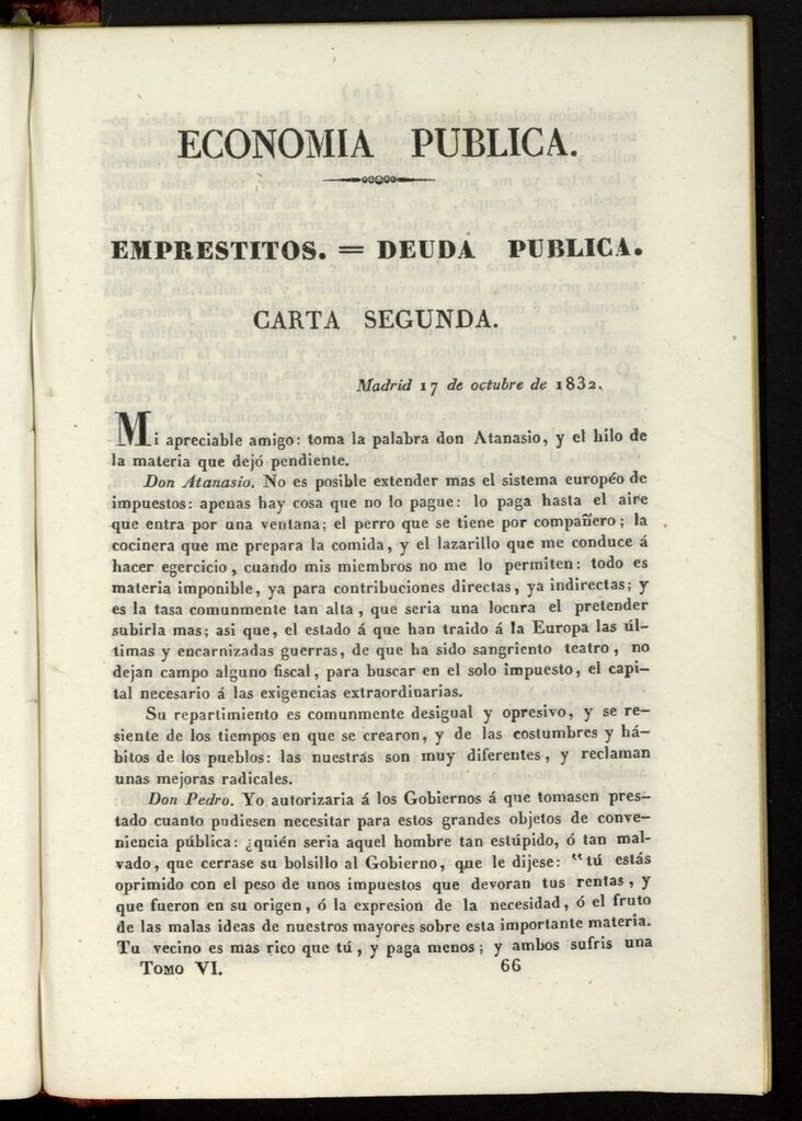 Miniatura de Cartas Españolas del 1 de noviembre de 1832, cuaderno 76