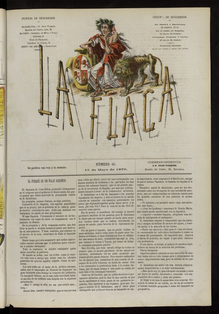 Miniatura de La Flaca del 15 de mayo de 1870, nº 45