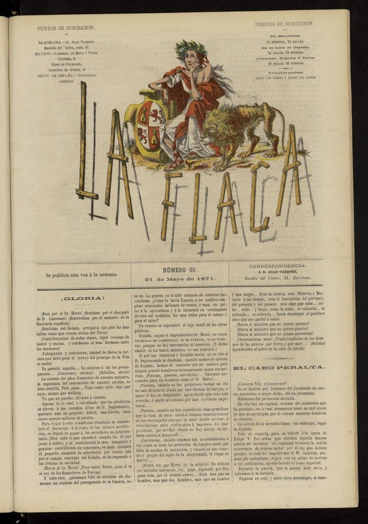 Miniatura de La Flaca del 21 de mayo de 1871, nº 88