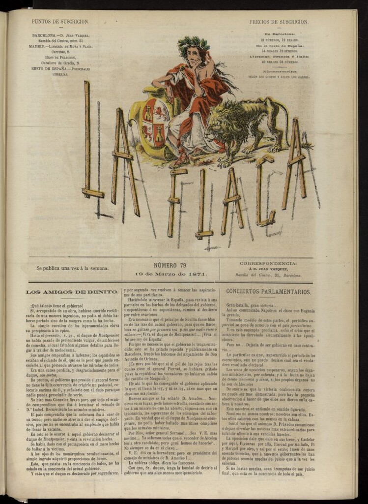Miniatura de La Flaca del 19 de marzo de 1871, nº 79