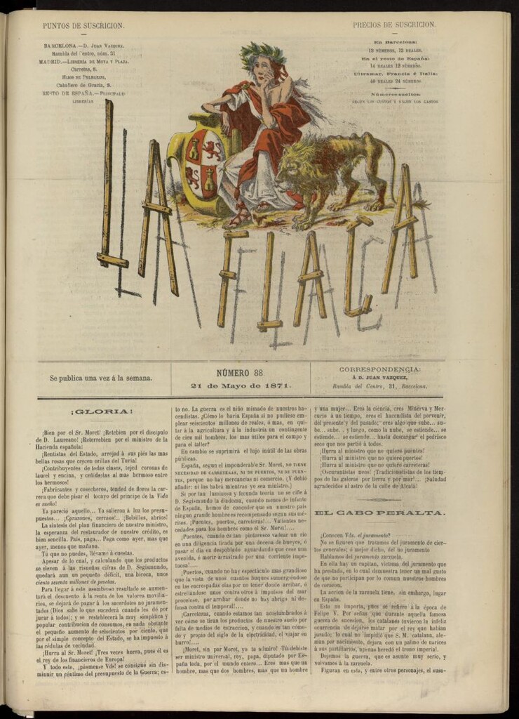Miniatura de La Flaca del 21 de mayo de 1871, nº 88