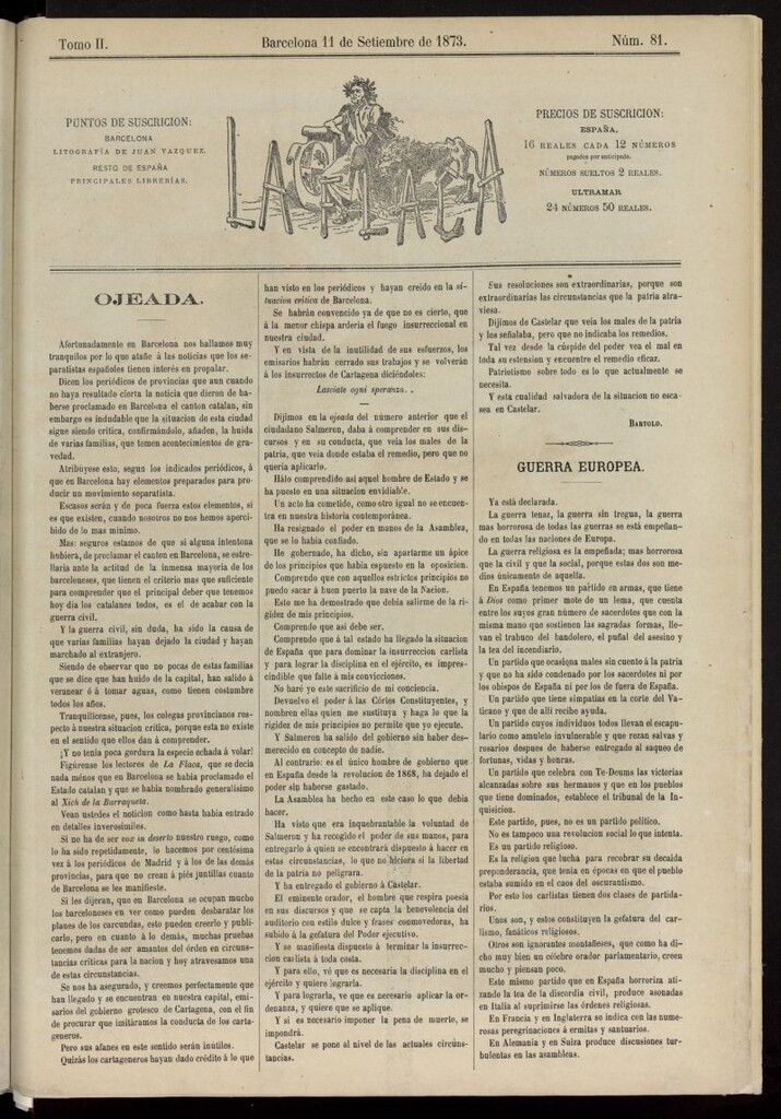 Miniatura de La Flaca del 11 de septiembre de 1873, nº 81