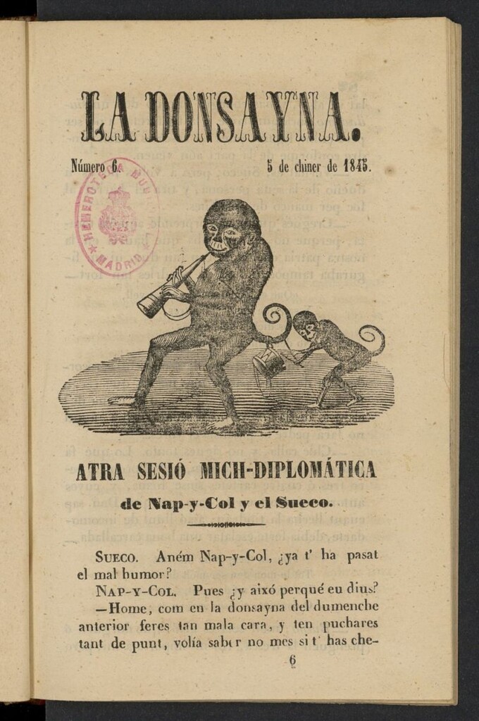Miniatura de La Donsayna del 5 de enero de 1845, nº 6