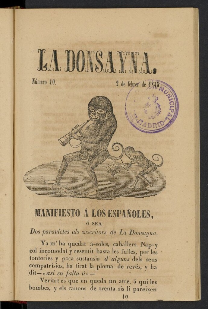 Miniatura de La Donsayna del 2 de febrero de 1845, nº 10