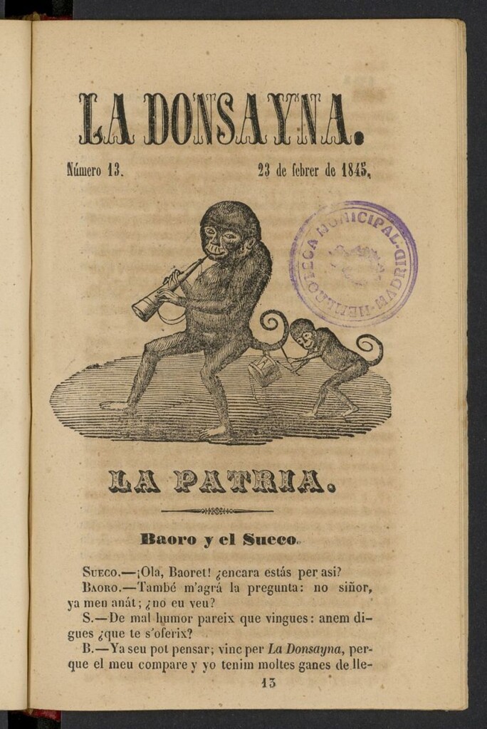 Miniatura de La Donsayna del 23 de febrero de 1845, nº 13