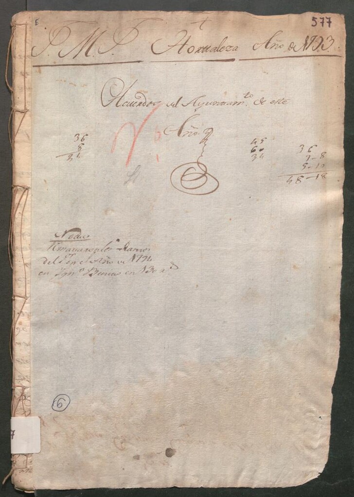 Miniatura de Actas y acuerdos del ayuntamiento de Hortaleza de 1793-1794. Libro 577.