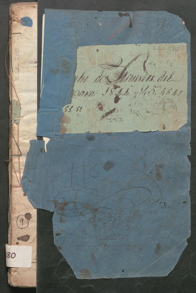 Miniatura de Actas y acuerdos del ayuntamiento de Hortaleza de 1852. Libro 580.