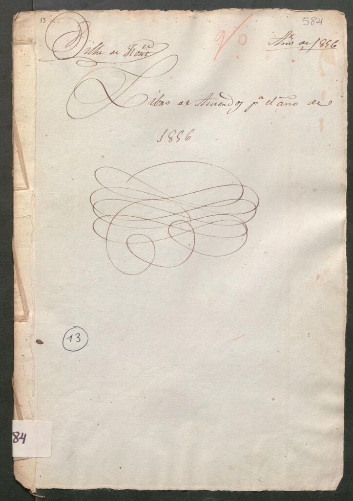 Miniatura de Actas y acuerdos del ayuntamiento de Hortaleza de 1856. Libro 584.