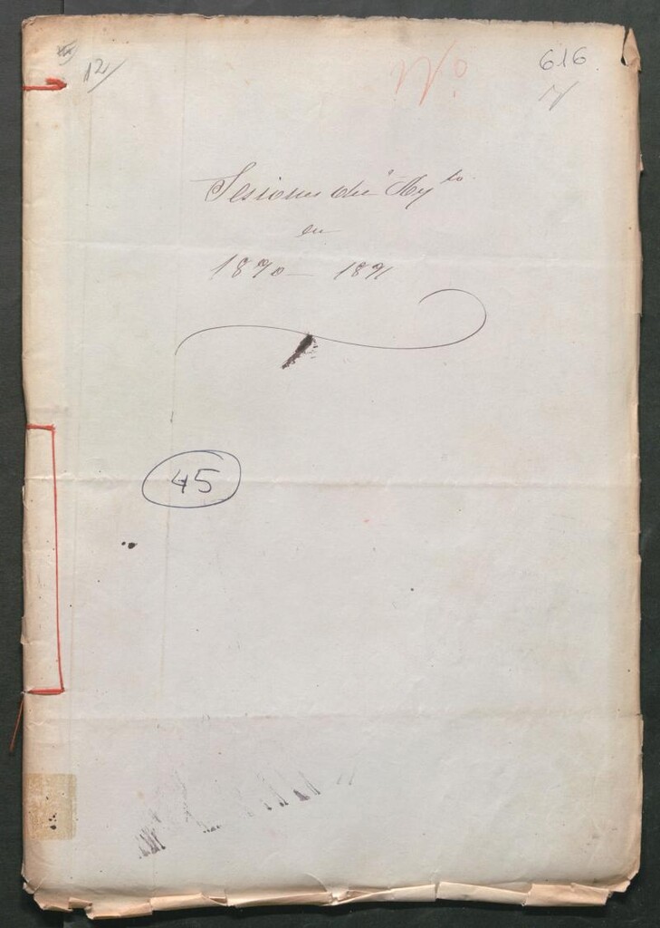 Miniatura de Actas y acuerdos del ayuntamiento de Hortaleza de 1890-1891. Libro 616.