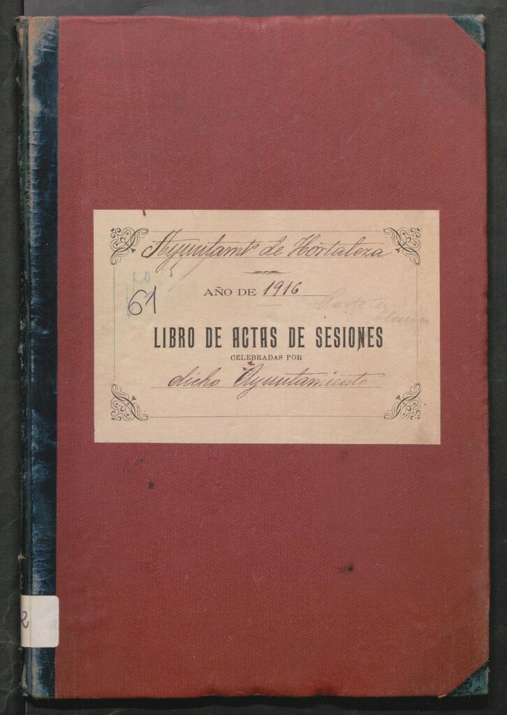 Miniatura de Actas y acuerdos del ayuntamiento de Hortaleza de 1916-1917. Libro 632.
