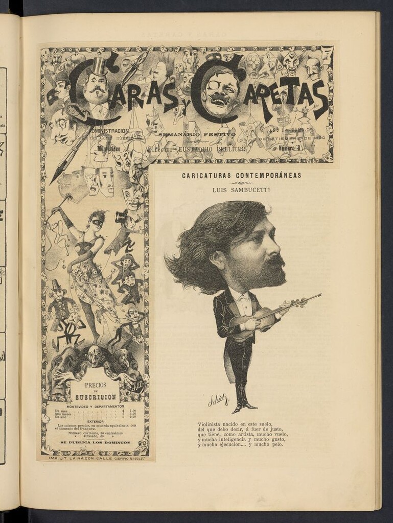 Miniatura de Caras y Caretas: semanario festivo del 7 de septiembre de 1890