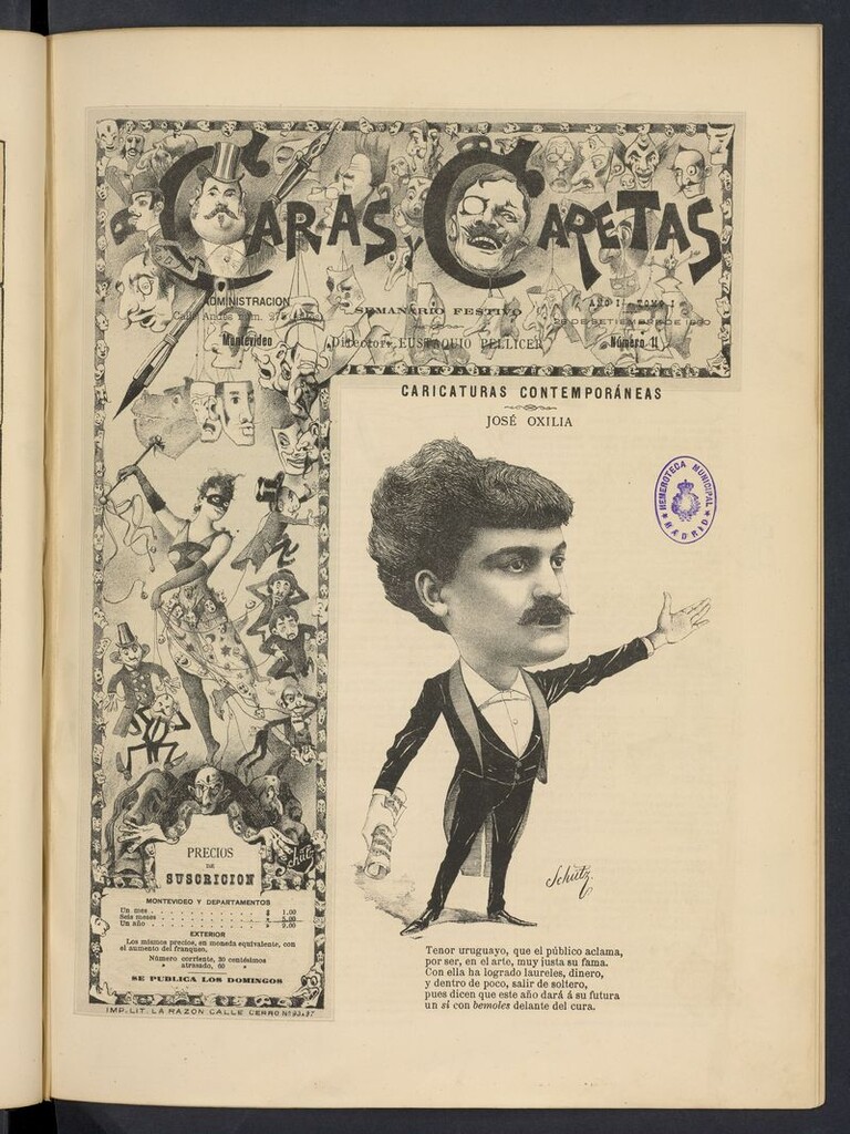 Miniatura de Caras y Caretas: semanario festivo del 28 de septiembre de 1890