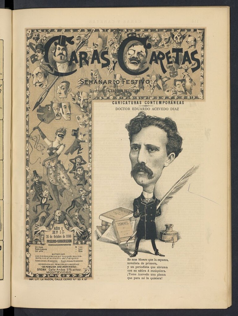 Miniatura de Caras y Caretas: semanario festivo del 26 de octubre de 1890